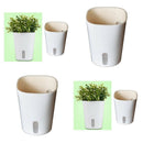 4Pieces Modern Self Watering Planter Planter Pots Decorative Flowers Pots