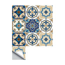 10Pcs Moroccan Style Tile Stickers Waterproof Wall Stickers Bathroom Art De F3N7