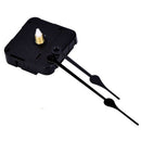 Black 2 Hands DIY Quartz Clock Movement, 6/ 25 Inch Maximum Dial Thickness,