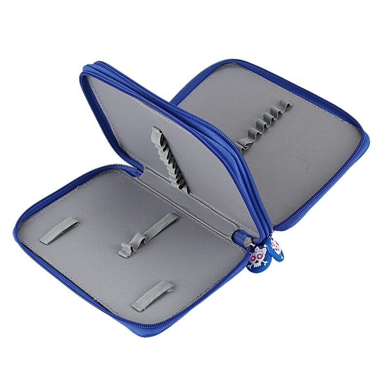 High Capacity Holder Stationary Pencil Case Pen Box Storage Bag New, 2 Laye U7U5