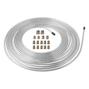 25 Feet Brake Line Tubing Anti Rust 16 Fittings Universal Auto Repair Tool