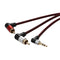1m 90 Degree 3.5mm Male to 2 RCA Male Cable Right Angle AUX Y Splitter Cord