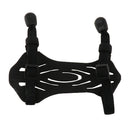 Shooting Archery Rubber Arm Guard Safety Protection Gear with 2 Straps Black