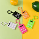 Newest Plastic Casing 8 Digits Electronic Mini Calculator Keychain Random Col LJ