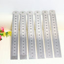 45PCS Pocket Pouch Metric Metal Ruler Measurement Double Sided Stainle WUS