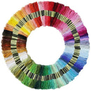 Premium Rainbow Color Embroidery Floss Cross Stitch Threads Friendship Brac