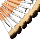 5pcs Makeup Cosmetic Blush Brush Eyebrow Foundation Powder Brushes Wood