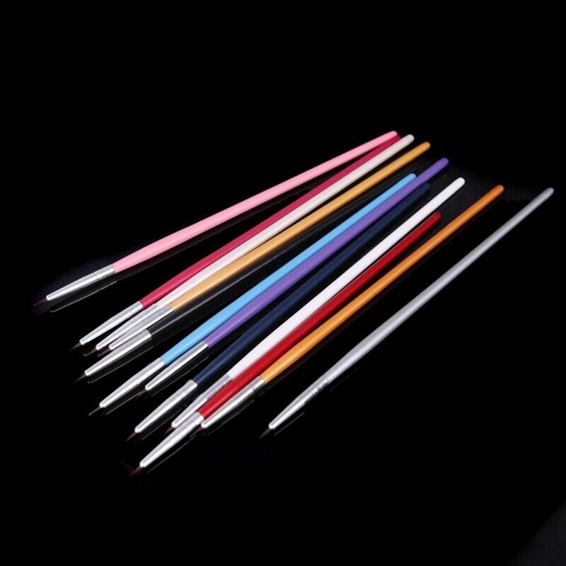 12 pcs pens and brushes for nail art breeze Polish Nail Painting DIY Profes Q9K1