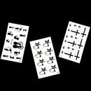 10x Small Black Cat Waterproof Temporary Tattoos Body Arts Flash Tattoo Stick ME
