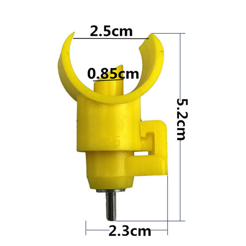 10 Pcs Pet Chicken Automatic Water Feeder Connect Poultry Drinking Fountain