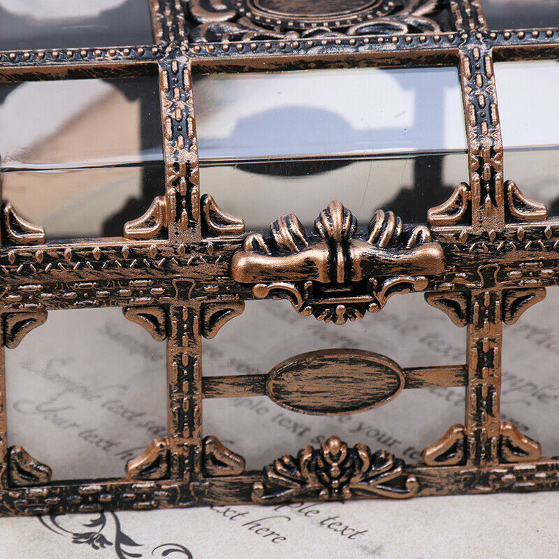 Plastic Storage Box Transparent Pirate For Pirate Crystal Gem Treasure Box  BX