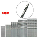 100pcs HSS Twist Drill Woodworking High Speed Steel Drill Bit Set Tools