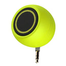 2x Mini Speaker 3W 3.5mm AUX Audio Jack for Mobile Phone Computer Green+Blue