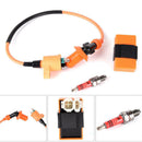 Racing CDI+Spark Plug+ Ignition Coil For GY6 50cc 125cc 150cc Scooter Parts QGQ