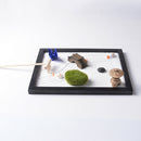 Garden Kit Of Relax Sand Stone Tray Statue Meditation Ornament