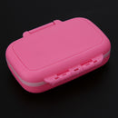 3 Grids Portable Pill Box Medicine Jewelry Storage Case Container(Pink)