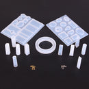 1Set Silicone Necklace Earrings Pendant Mold Pendant Jewelry Making Tool DIYBX