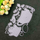 Teapot+Snowman DIY Cutting Die Stencil Scrapbook Album SALE Embossing Card