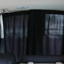 2Pcs Luxury Black VIP Car Van SUV Window Curtain UV Sunshade Visor Kit Uni XTR