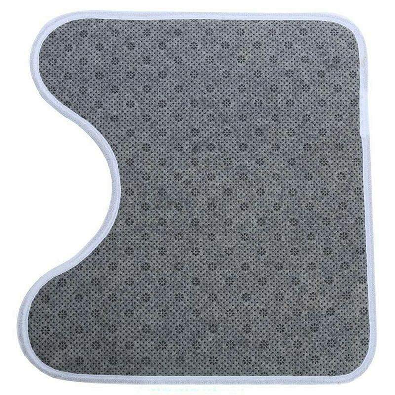 3 Piece Floral Non Slip Soft Bath Mat Set Pedestal Bathroom Toilet Cover Ru B1D7