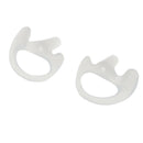 One Pair White Medium Earmold Earbud  for Walkie Talkie Two-Way Radio Audio