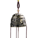 National Style  Fish Copper 6 Bells Outdoor Living Wind Chimes Yard Garden