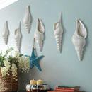 2x Shell Flower Vase Porcelain Craft Home for Home Garden Wedding Wall Decor