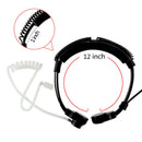 3.5mm Adjustable Throat Mic Microphone Covert Acoustic Tube Earpiece Headse
