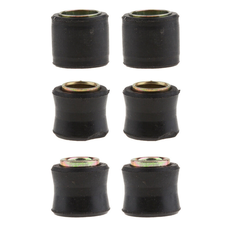6x Motor Shock Absorber Rear Bush 12/10/14mm for Motorbike Replacing Parts