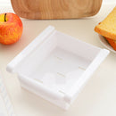 2pcs Slide Kitchen Fridge Freezer Space Saver Organizer Storage Rack(White)