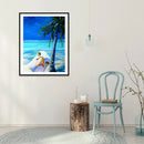5D DIY Full Drill Diamond Painting Easeful Seaside Cross Stitch (B386)