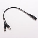 5.5 x 2.1mm CCTV Camera 1 Female to 2 Male DC 12V Power Splitter Cable Adapter^