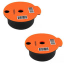 2pcs Refillable Reusable PP Coffee Capsule Pods Cups for Bosch Tassimo 180ml