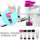 Portable Vortex Electric Protein Shaker Mixer Bottle Detachable Cup Y8M4