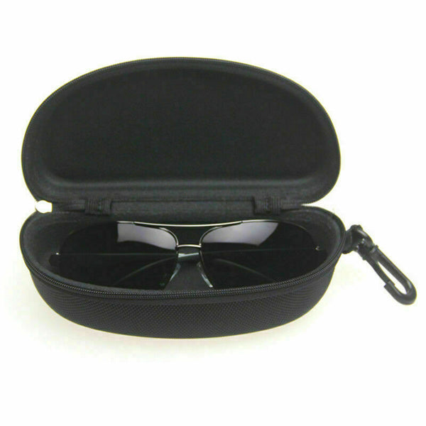 Hard Zipper Reading Glasses Black Sunglasses Carry Bag Pack Travel Box Case K6M8