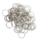 100 Pieces Solid Iron Split Key Ring Fob Holder Hardware Loop Findings Connector