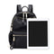 Women Large Capacity Backpack Preppy Nylon Solid Shoulder Travel Schoolbags