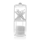 Acrylic Cotton Swab Makeup Organizer Storage Box Container Pad Holder CosmeS Ew