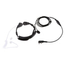 Flexible Throat Microphone Covert Acoustic Tube Earpiece Finger PTT Headset