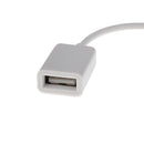 3.5mm Male AUX Audio Plug to USB Female Converter Cable Cord Car MP3