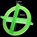 100 Pcs 1.5 Mm Green Tile Cross Tile Leveling Adjustment Wedge Retainer Til