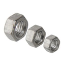 10pcs M5*4 Titanium Alloy Hex Screws Nut Threaded Bolts Lock Nuts