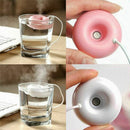 White donut humidifier usb office desktop mini humidifier portable creative