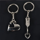 Lover His Her Keychain Keyring Couples Arrow& "I Love You" Heart & Key Love OZ