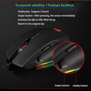 Motospeed V80 Rgb Profissional 5000 Dpi Gaming Gamer Mouse Usb Computer Wri