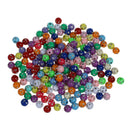 200 pcs Plastic Beads Ball Rhinestone Multi Color Crafts M8W2