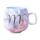 Large Ceramic Coffee Mugs Large Handle for Men Women  U0213 gray
