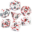 7 x Bloody Polyhedral Dice Set For Dungeons And Dragons DND MTG RPG Game AU