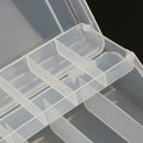 2 Tray Compartments Fishing Fish Lure Box Tackle Two-Sided Storage Plastic