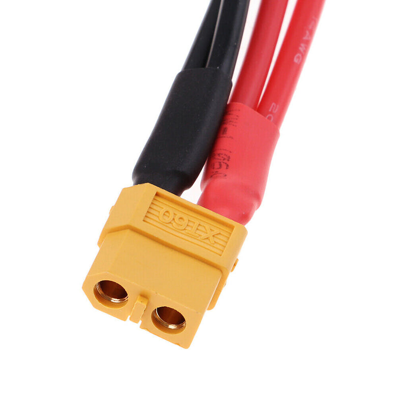 2pcs XT60 Male to Dual Female Parallel Connector Y Splitter Cable Wire 14AWG